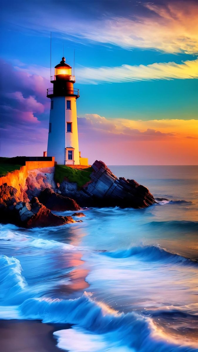 5D Diamond Painting Volwassenen Groot 40x70 cm - Zee Vuurtoren Set voor Woondecoratie